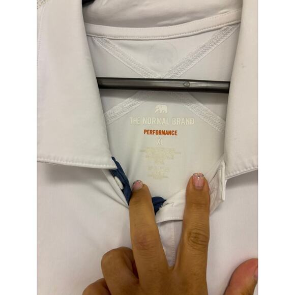 The Normal Brand Performance Polo White XL - Picture 2 of 4